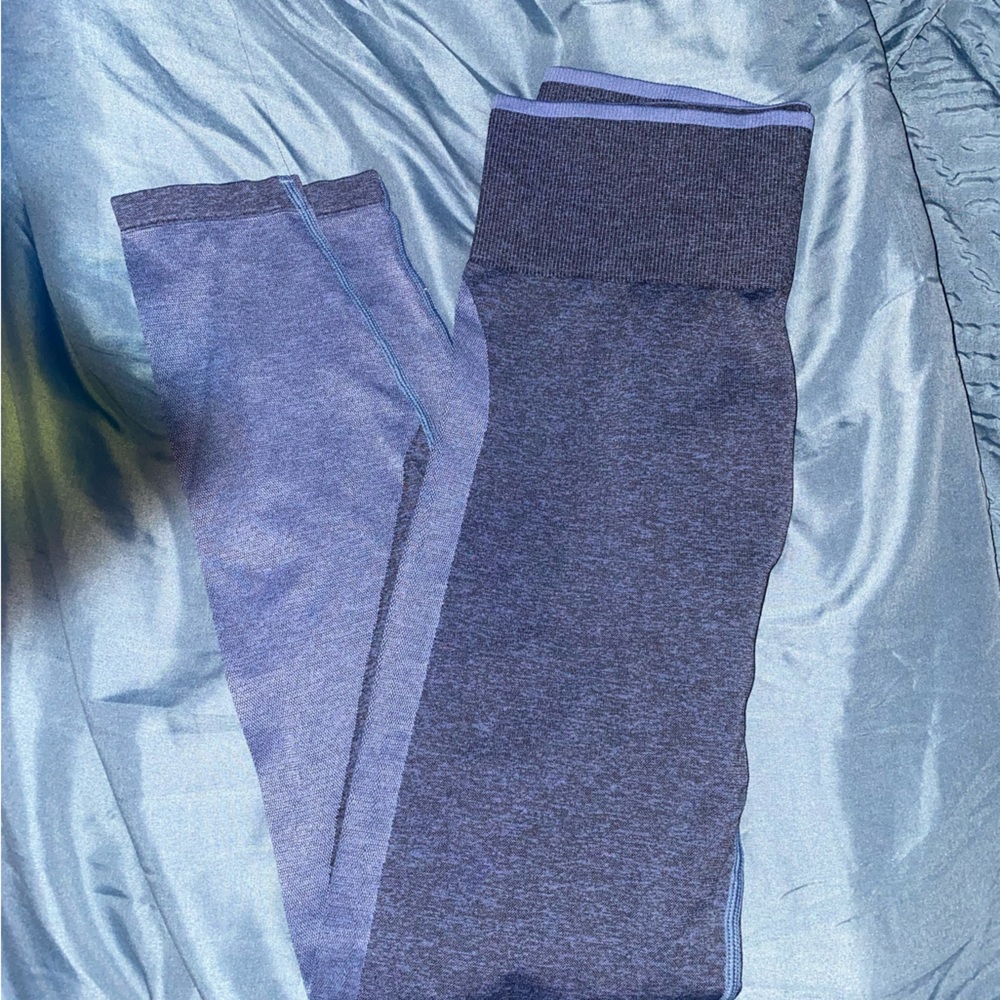 Blue pink brand leggings